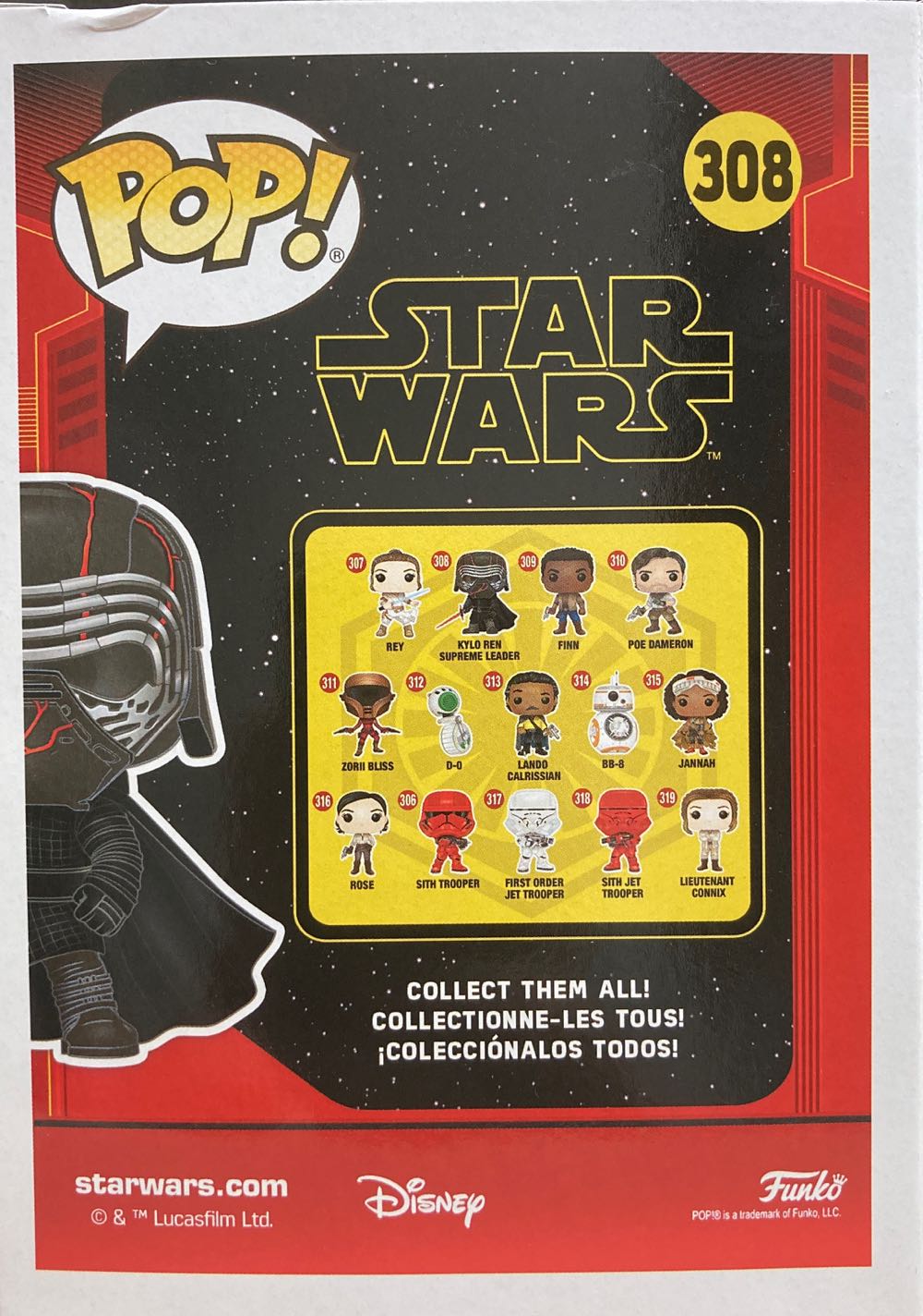 Kylo Ren (Supreme Leader) - Star Wars vinyl figure collectible [Barcode 889698422970] - Main Image 3