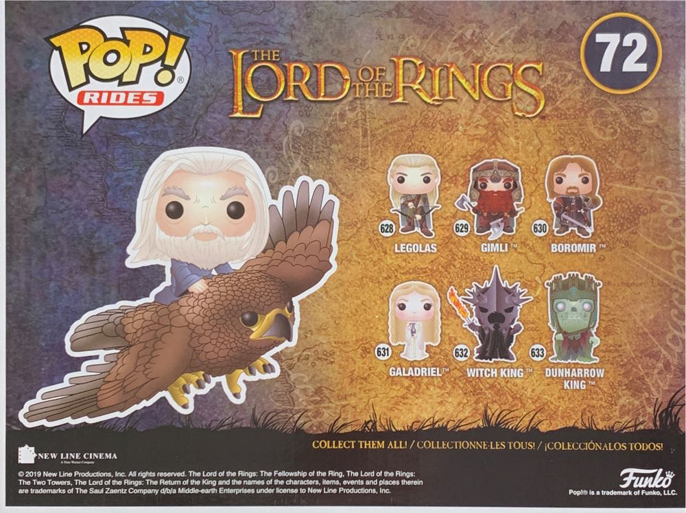 Gandalf on Gwaihir - The Lord of the Rings vinyl figure collectible [Barcode 889698408691] - Main Image 4
