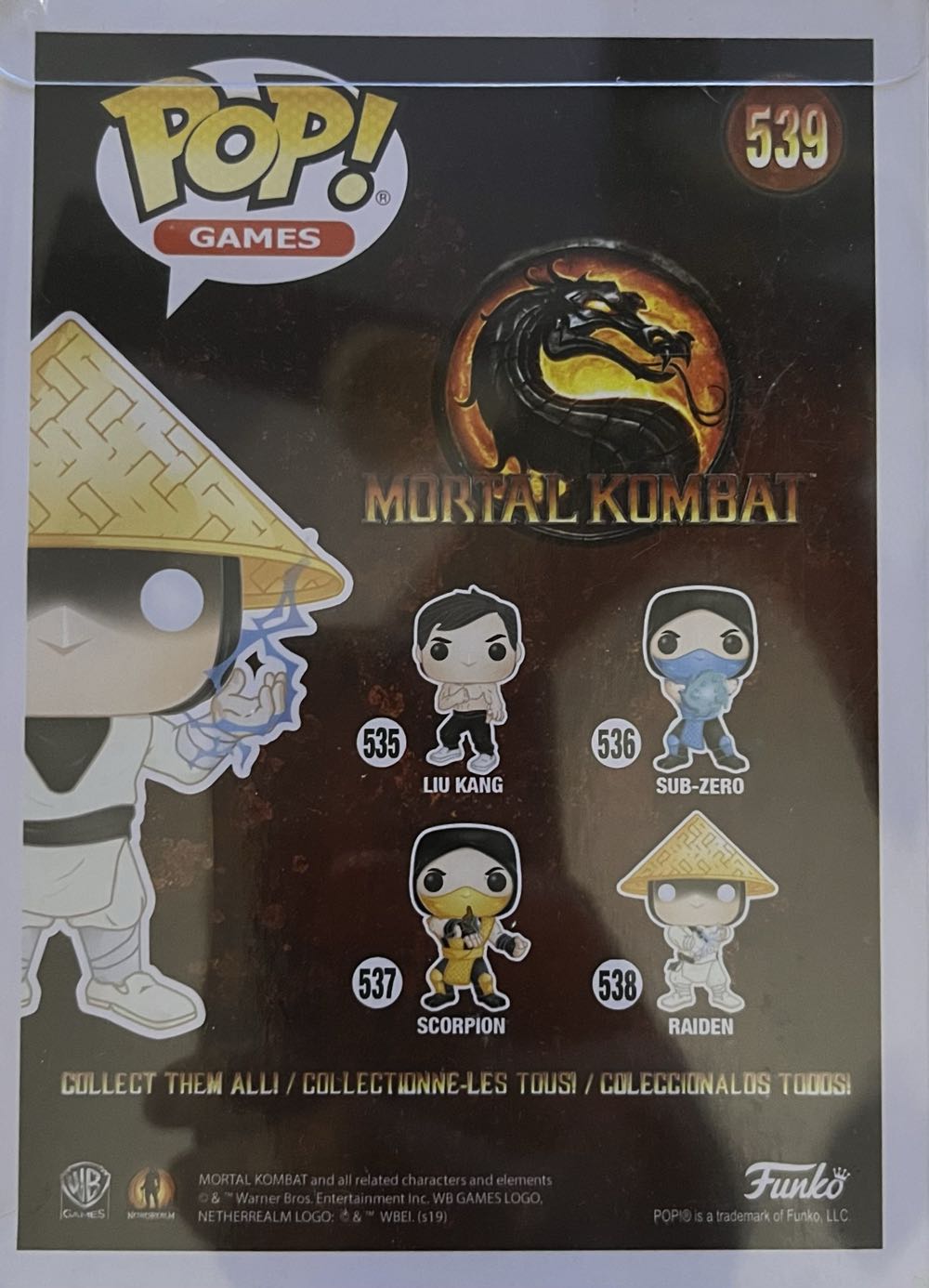 Mortal Kombat: Raiden (With Lightning) - Mortal Kombat vinyl figure collectible [Barcode 889698450409] - Main Image 4