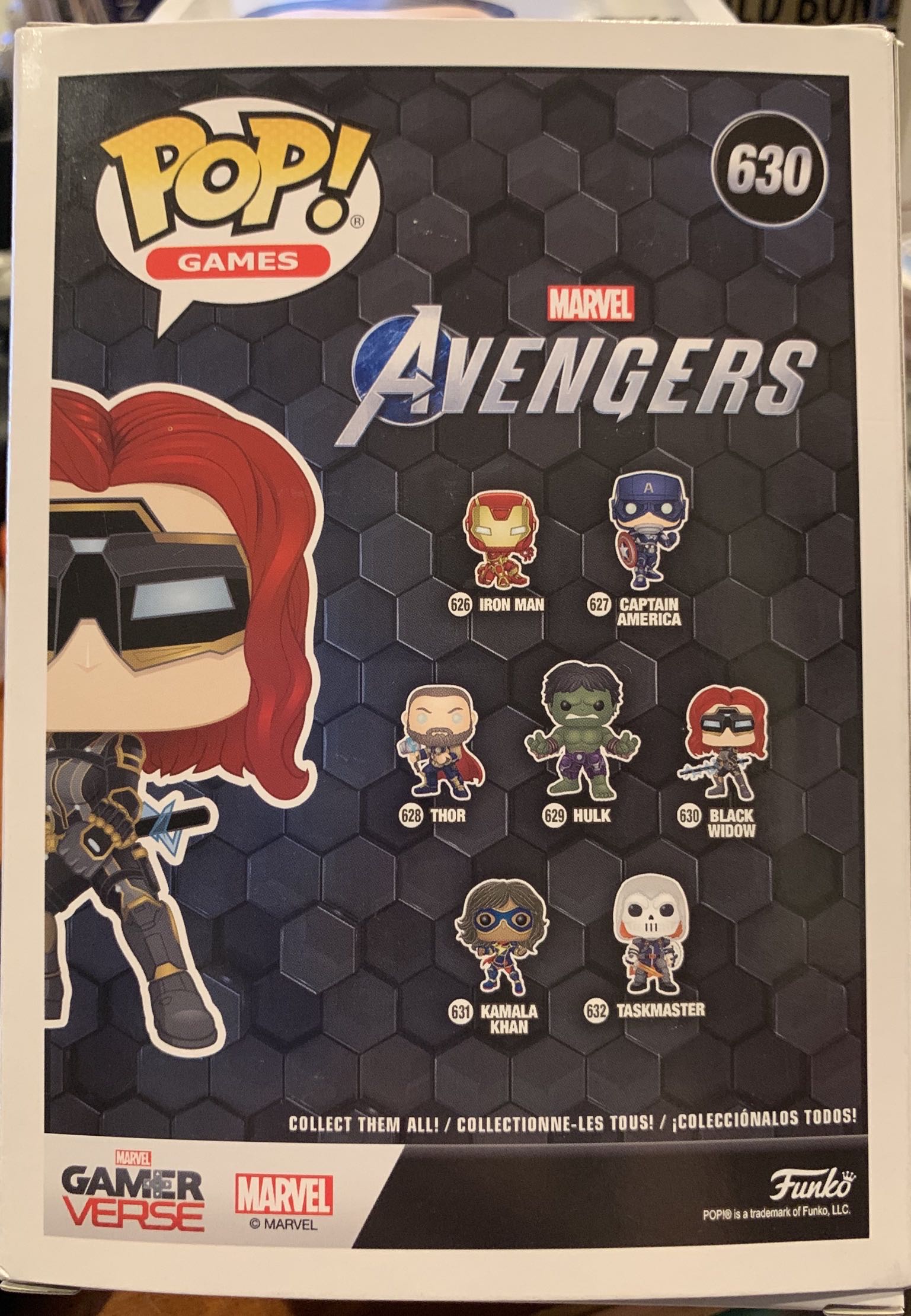 #630 Games: MARVEL: Avengers: Black Widow (Gameverse) - The Avengers vinyl figure collectible [Barcode 889698478137] - Main Image 2