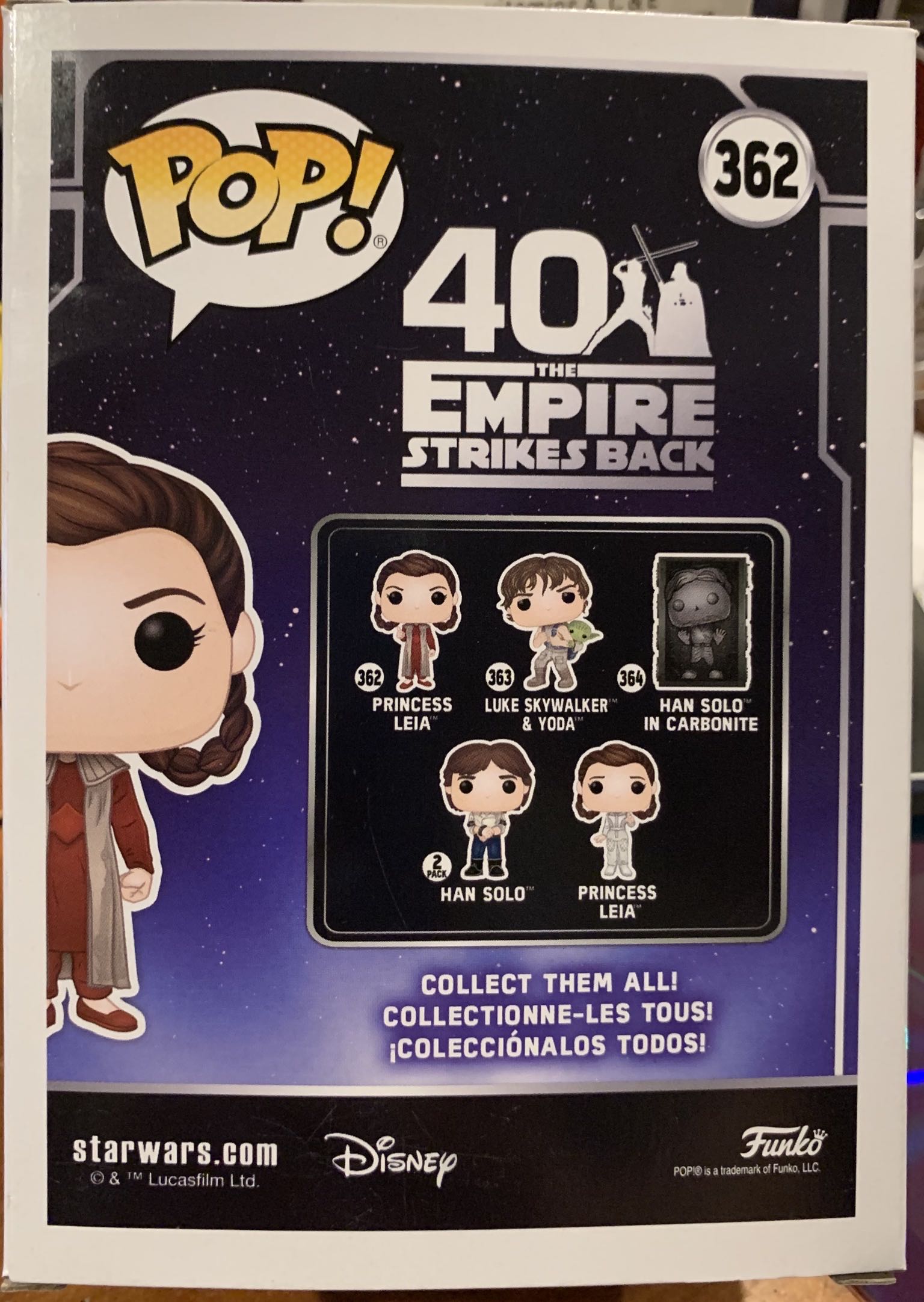Princess Leia - Star Wars vinyl figure collectible [Barcode 889698397902] - Main Image 2