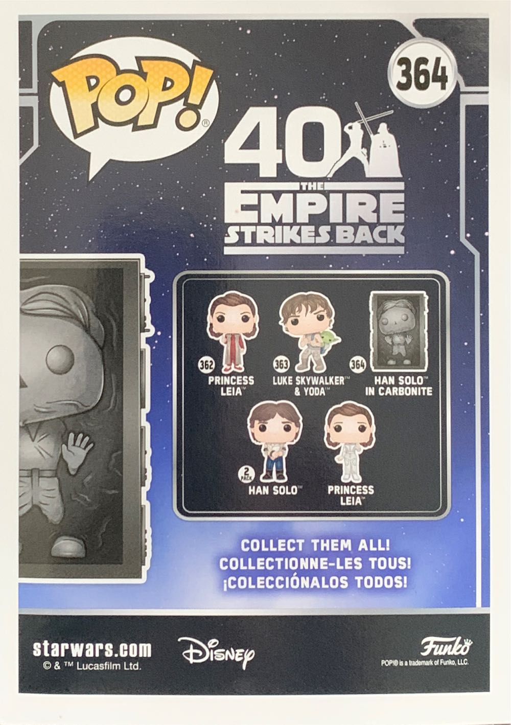 Han Solo (Carbonite) - Star Wars vinyl figure collectible [Barcode 889698483285] - Main Image 4