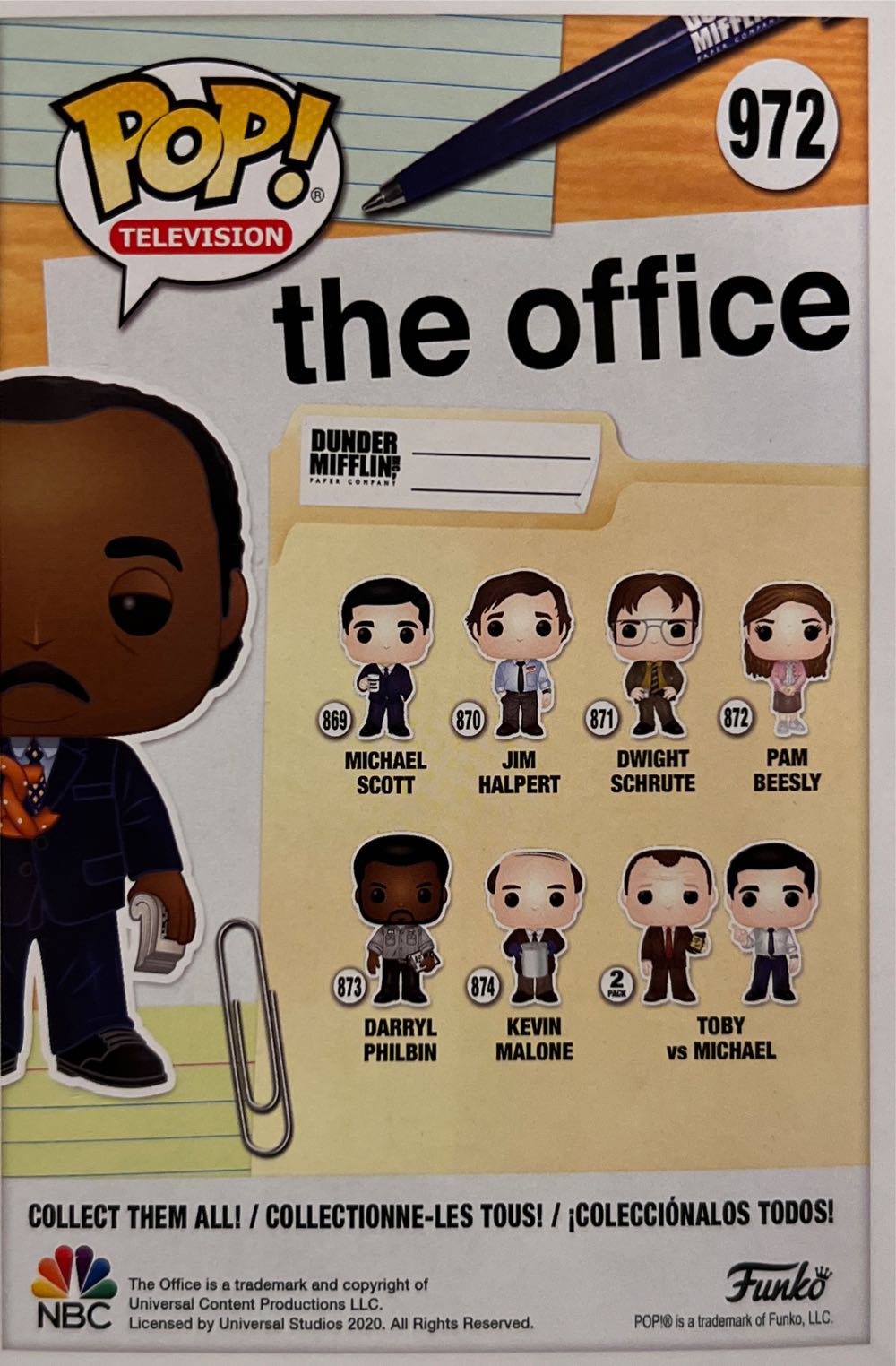 The Office: Stanley Hudson - Funko vinyl figure collectible [Barcode 889698476027] - Main Image 2