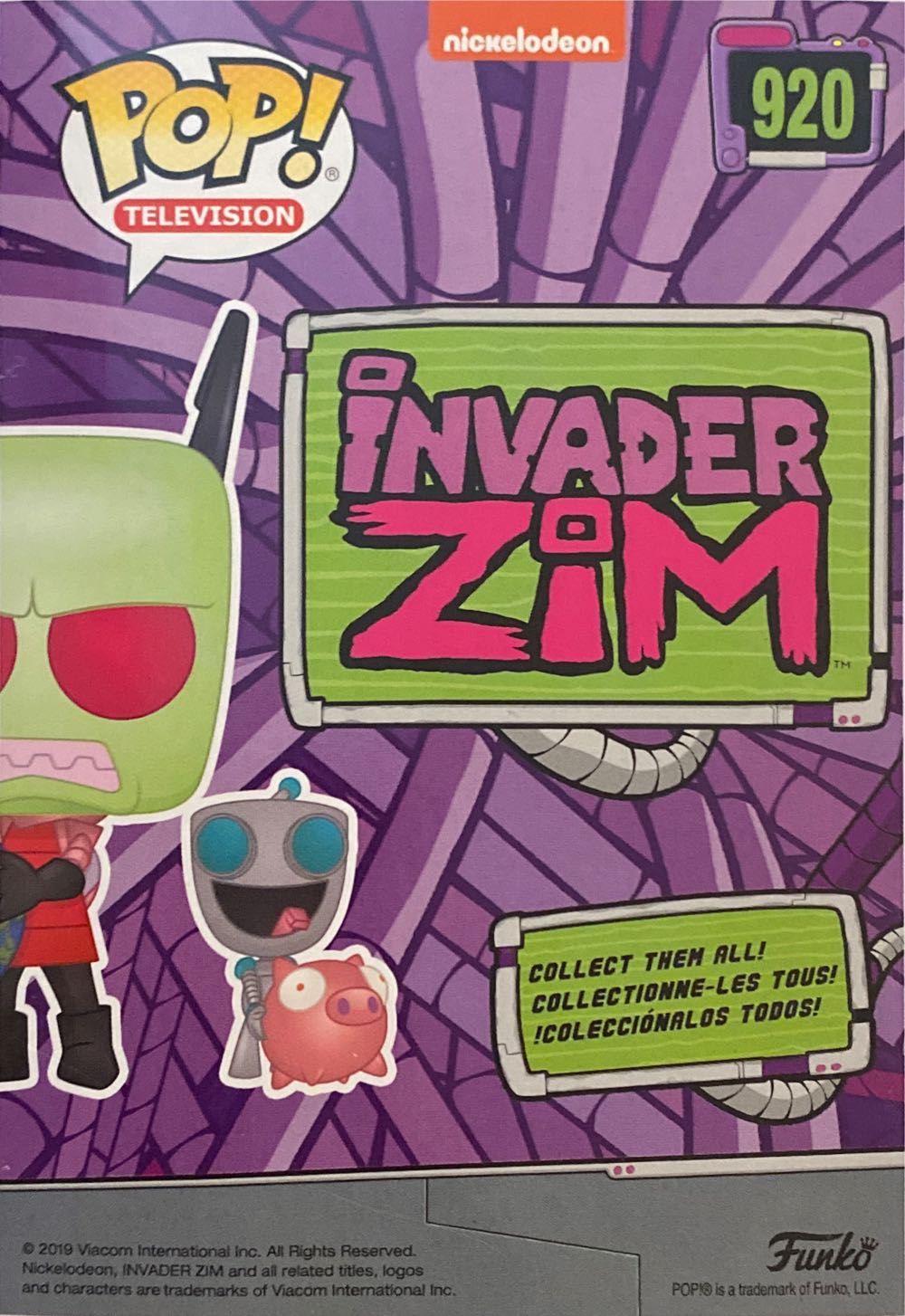 Zim & Gir - Invader Zim vinyl figure collectible [Barcode 889698432122] - Main Image 2