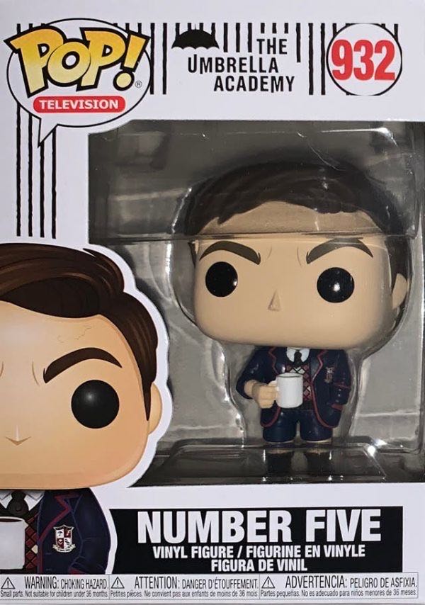 Number Five - Umbrella Academy vinyl figure collectible [Barcode 889698445146] - Main Image 2