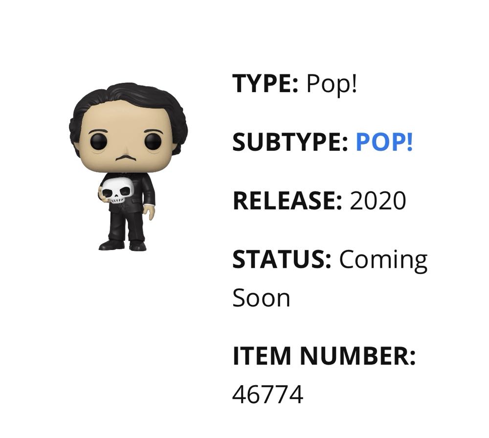 Edgar Allan Poe: 21 Pop Icons - Celebrities vinyl figure collectible [Barcode 889698467742] - Main Image 4