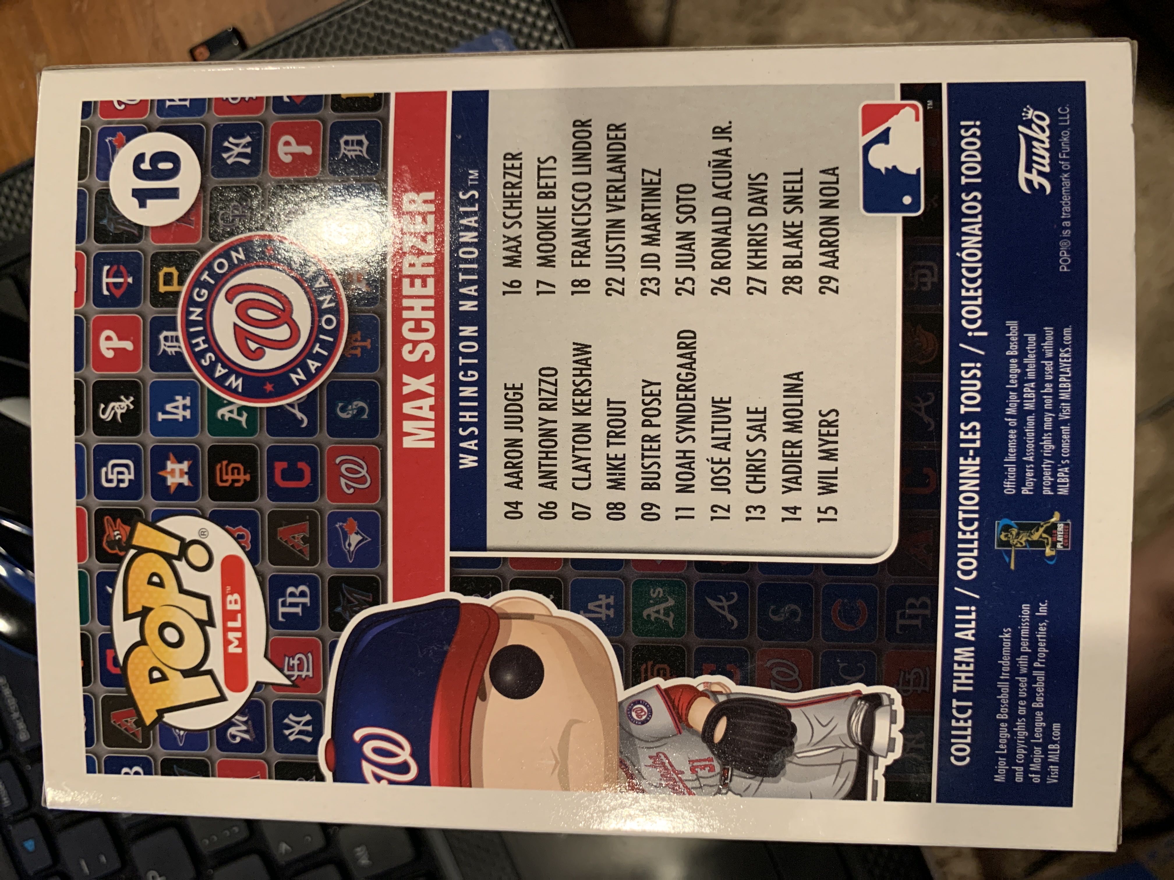 Max Scherzer - MLB vinyl figure collectible [Barcode 889698379762] - Main Image 3