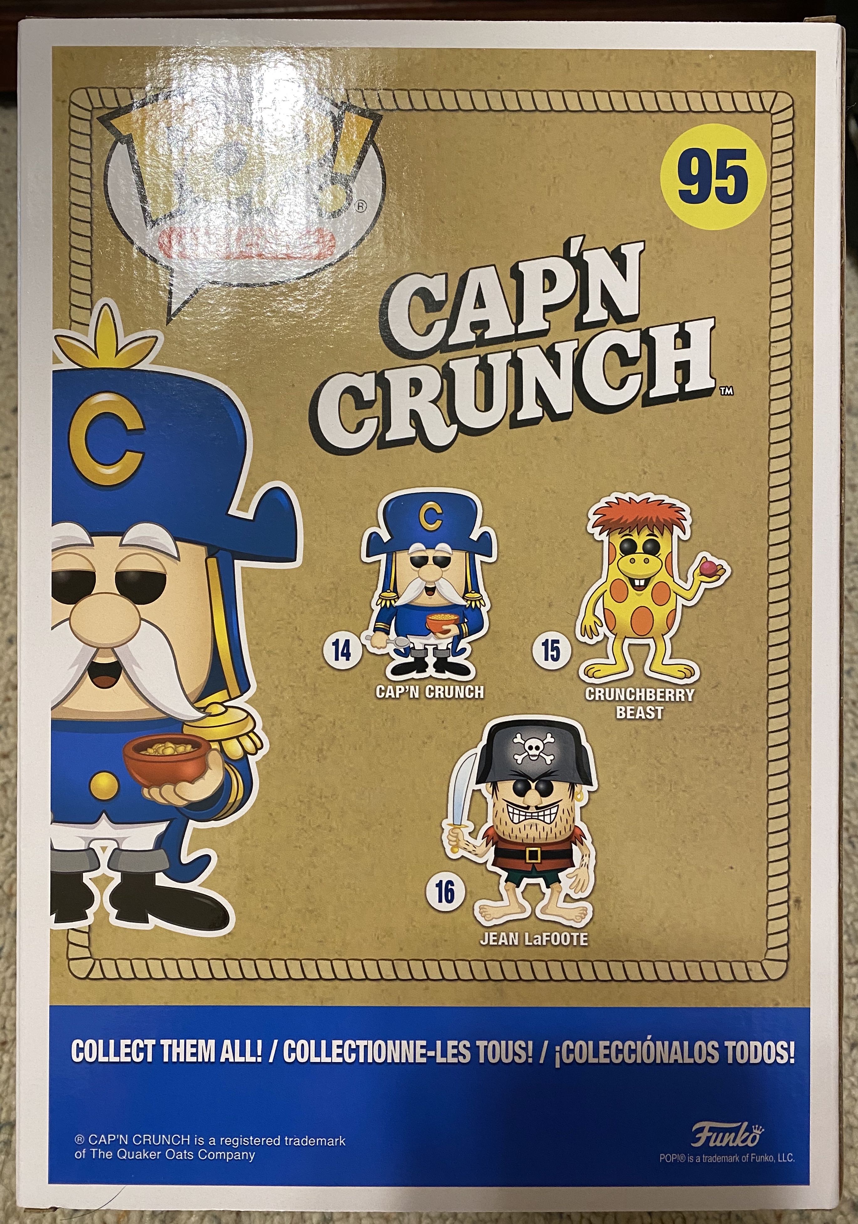 Cap’n Crunch (10 inch) - General Mills vinyl figure collectible [Barcode 889698461344] - Main Image 2