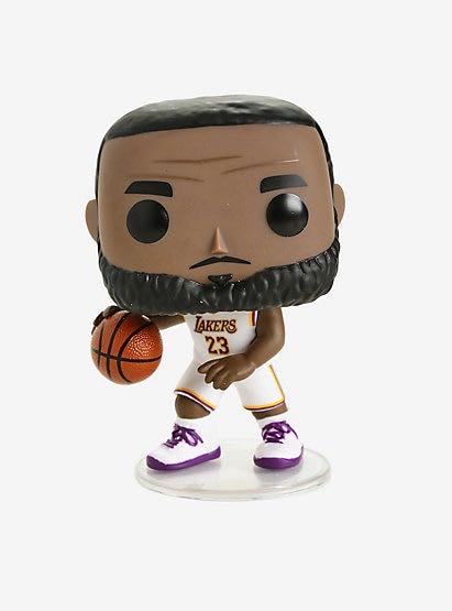 Lebron James - White Jersey Lakers 52 Funko Pop Basketball - NBA vinyl figure collectible [Barcode 889698372718] - Main Image 2