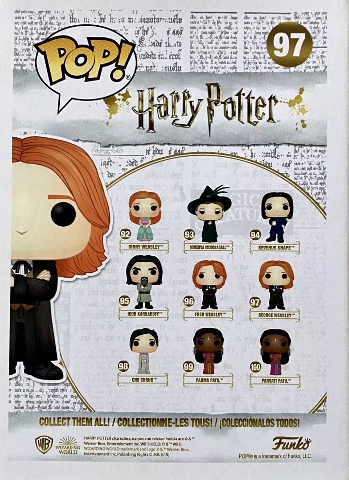 Harry Potter:  97 George Weasley - Harry Potter vinyl figure collectible [Barcode 889698428439] - Main Image 3