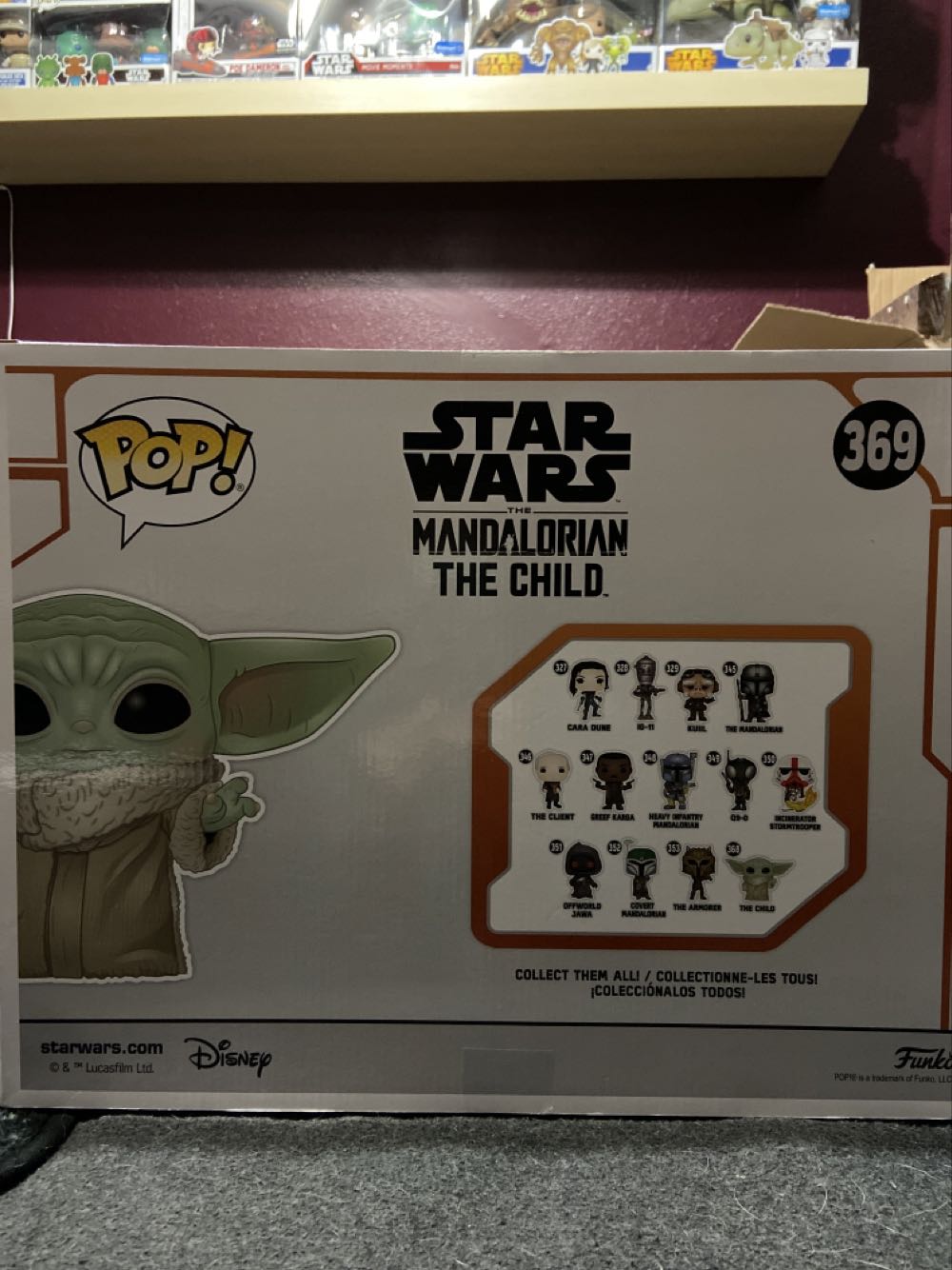 Grogu - The Child - 369 (Disney) “Oversize Jumbo”Star Wars Funko Pop #jumbo - Star Wars: The Mandalorian vinyl figure collectible [Barcode 889698497572] - Main Image 2
