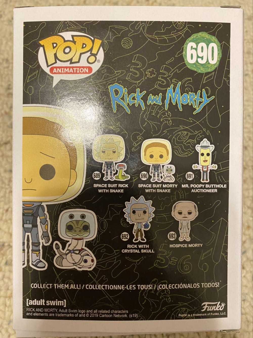 Space Suit Morty (with snake) - 690  Rick And Morty Funko Pop Animation - Rick & Morty vinyl figure collectible [Barcode 889698454353] - Main Image 2