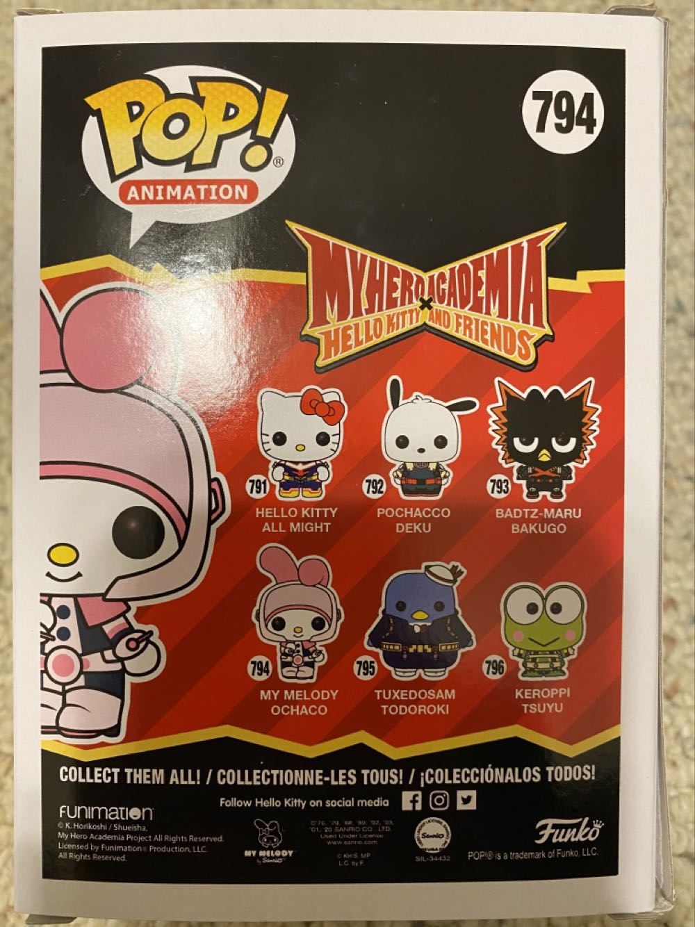My Melody Ochaco Pop! 794 - My Hero Academia vinyl figure collectible [Barcode 889698468329] - Main Image 2