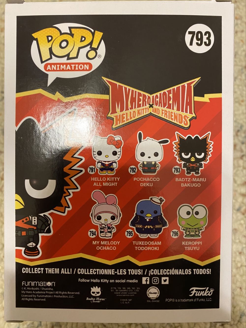 Badtz-Maru Bakugo Pop! 793 - My Hero Academia vinyl figure collectible [Barcode 889698468336] - Main Image 2