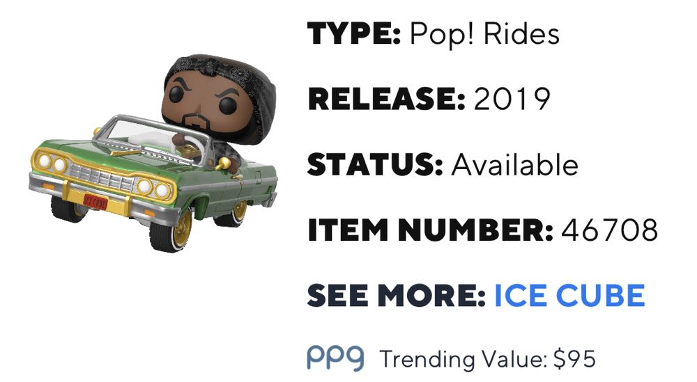 Ice Cube with Impala - Funko vinyl figure collectible [Barcode 889698467087] - Main Image 4