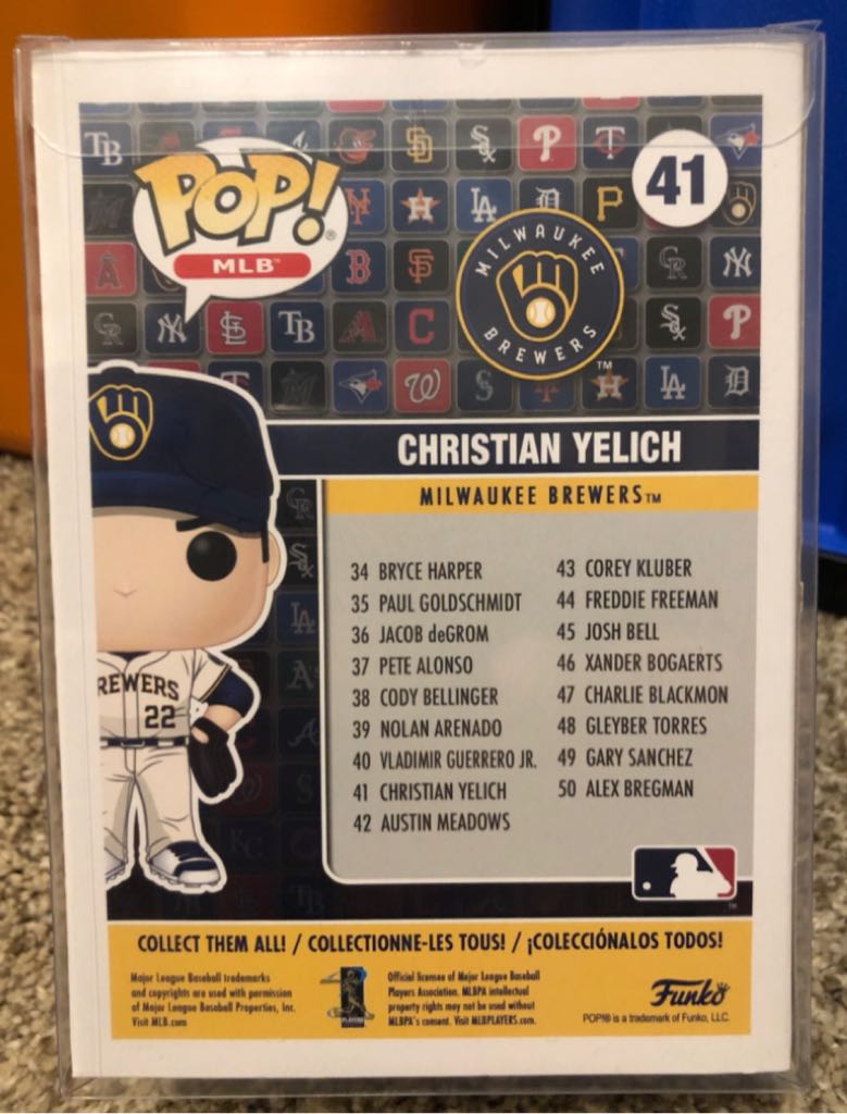 MILWAUKEE BREWERS: CHRISTIAN YELICH  vinyl figure collectible [Barcode 889698468220] - Main Image 2