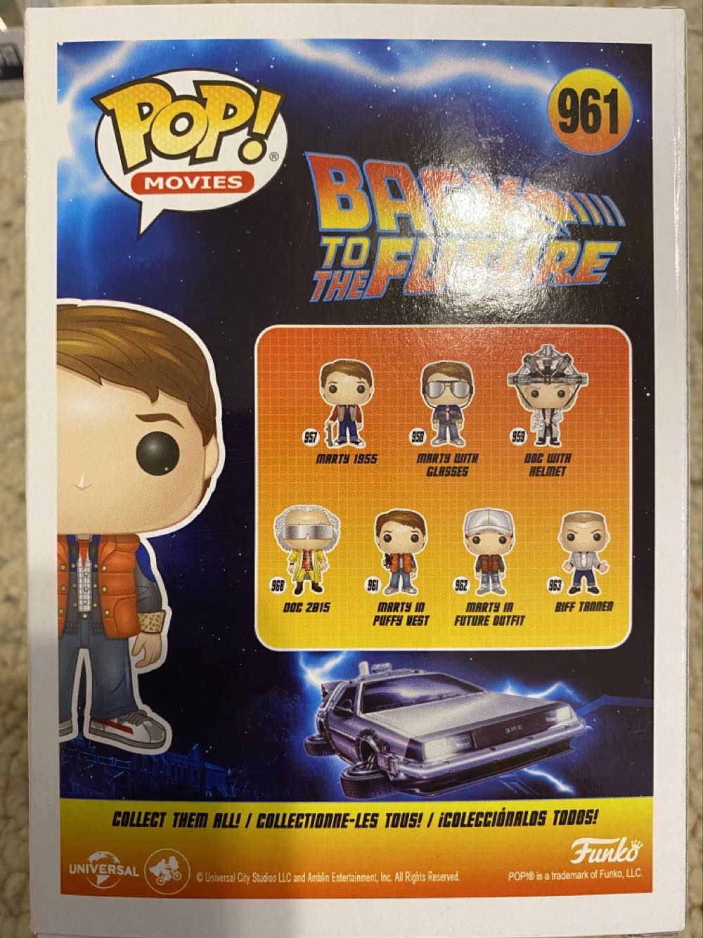 Back To The Future -961- Marty In Puffy Vest - Back to the Future vinyl figure collectible [Barcode 889698487054] - Main Image 2