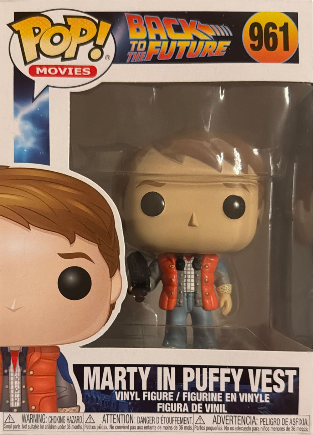 Back To The Future -961- Marty In Puffy Vest - Back to the Future vinyl figure collectible [Barcode 889698487054] - Main Image 4