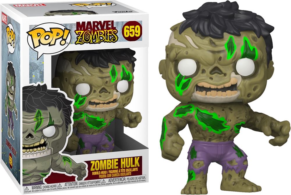 Funko Pop! Marvel Zombies: Zombie Hulk #659 - Zombies vinyl figure collectible [Barcode 889698491211] - Main Image 3