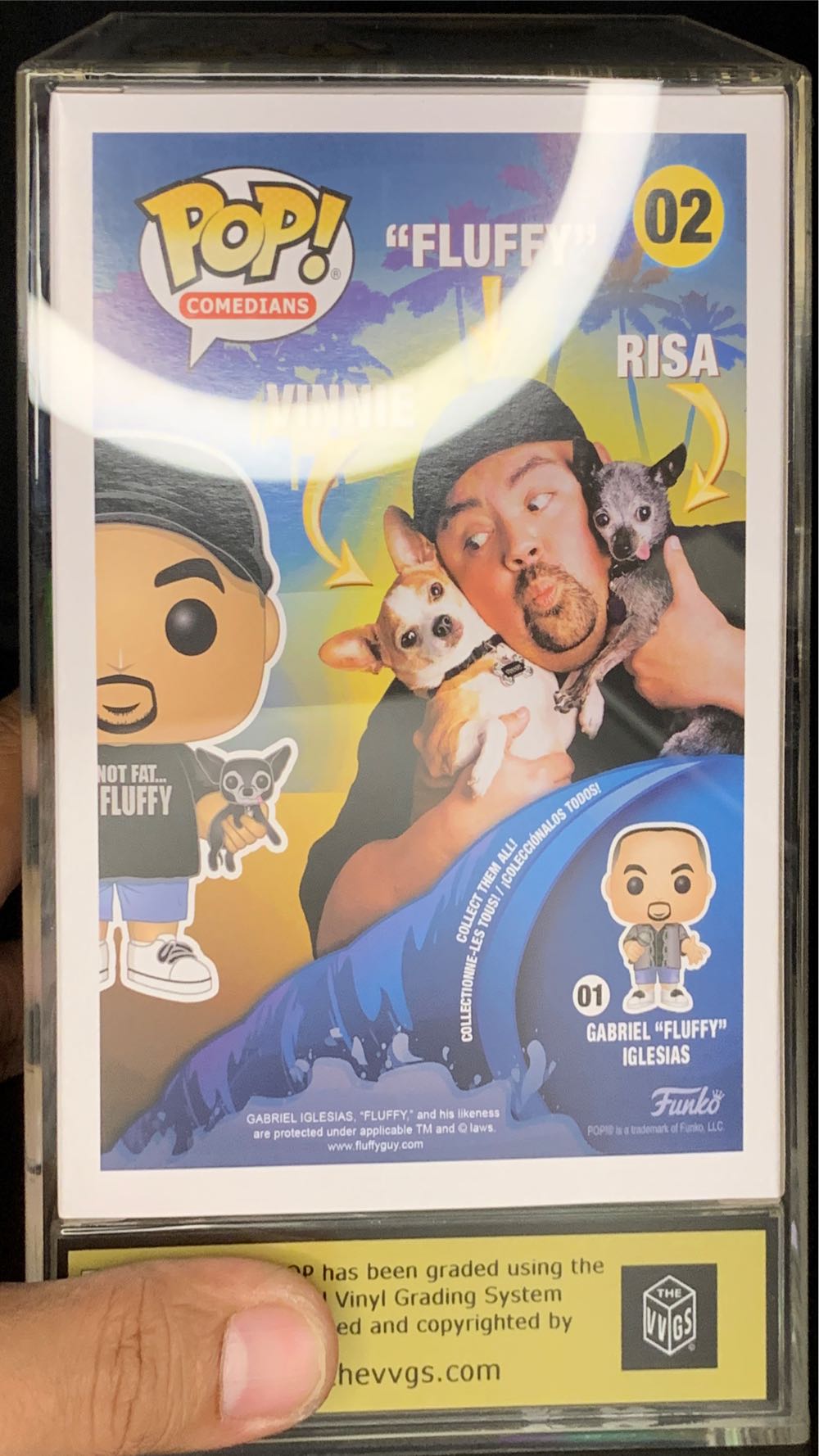 Gabriel “Fluffy” Iglesias (Dogs) - Celebrities vinyl figure collectible [Barcode 889698482790] - Main Image 2