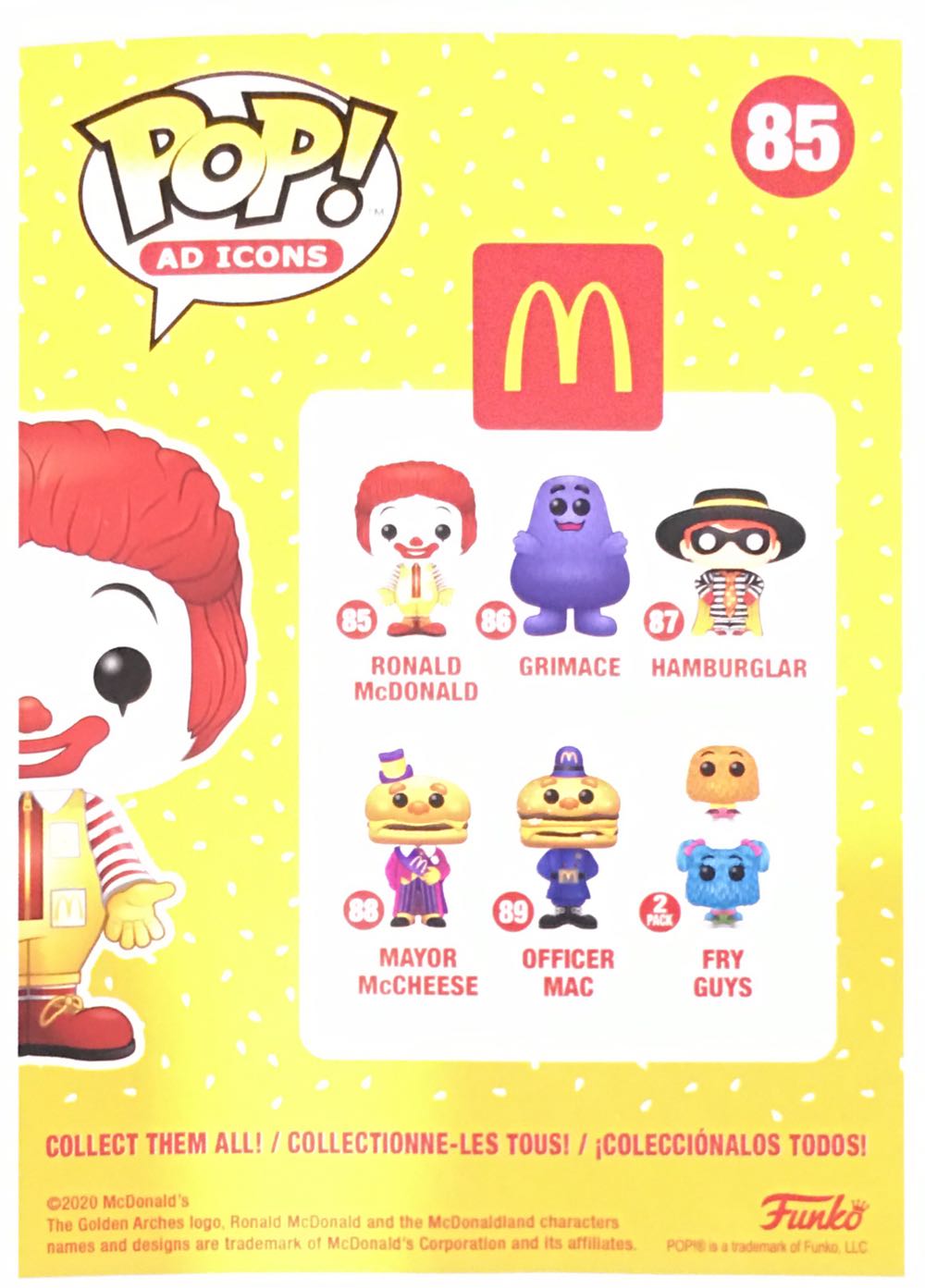 McDonald’s: Ronald McDonald - Ad Icons vinyl figure collectible [Barcode 12629530] - Main Image 3