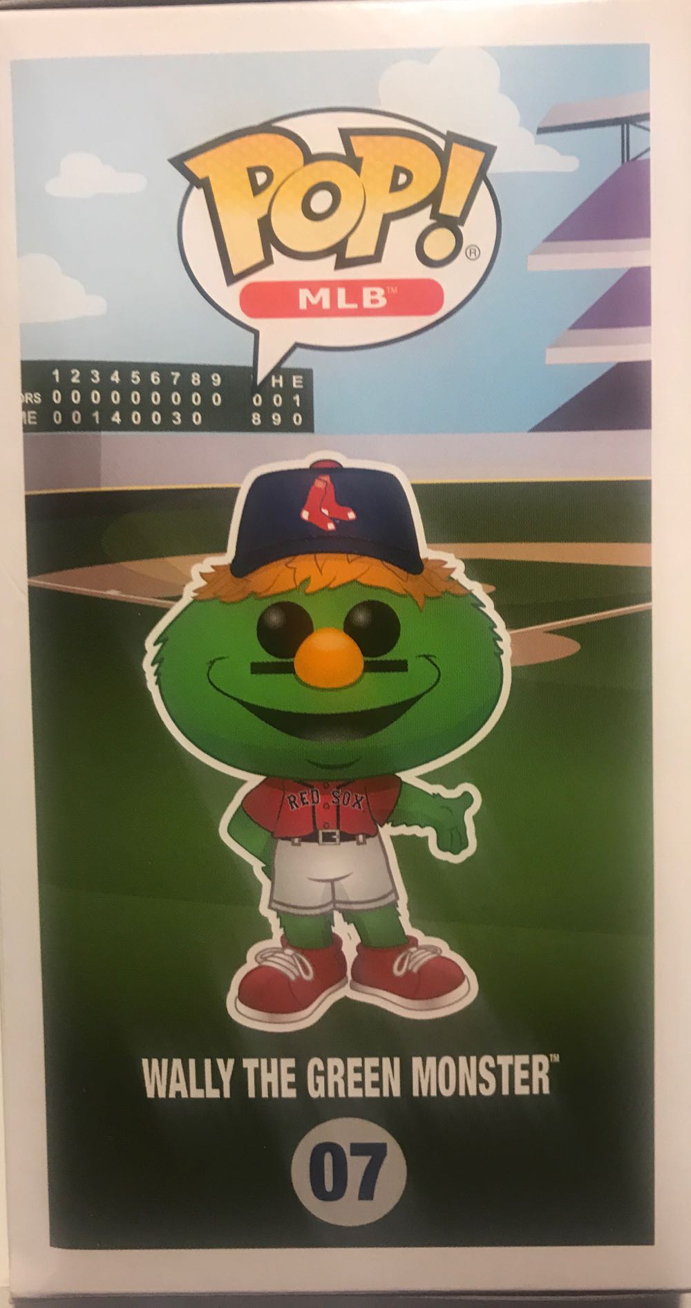 Wally the Green Monster (Red) - MLB vinyl figure collectible [Barcode 889698387293] - Main Image 2