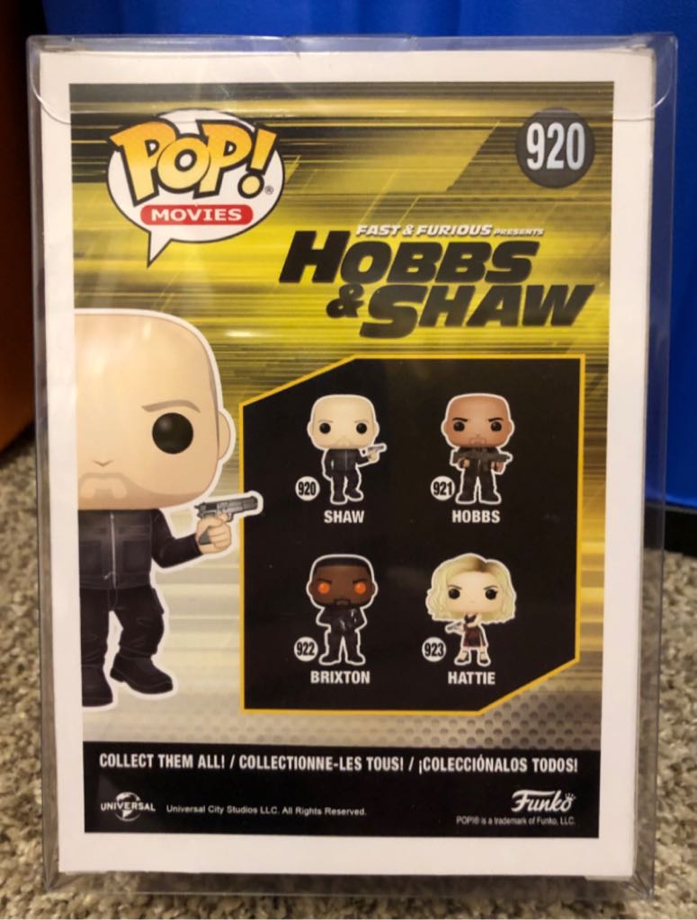 FAST AND THE FURIOUS (HOBBS & SHAW): SHAW  vinyl figure collectible [Barcode 889698477529] - Main Image 2