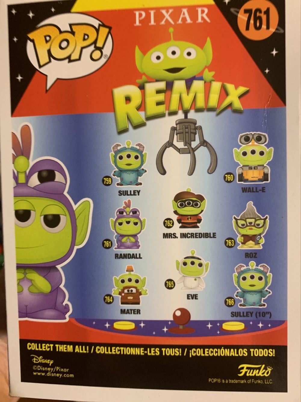 Remix: Randall - Toy Story vinyl figure collectible [Barcode 889698483650] - Main Image 2