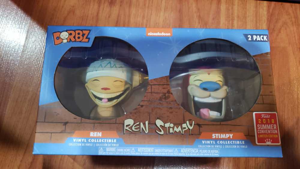 Ren and Stimpy (Happy, Happy, Joy, Joy)  vinyl figure collectible [Barcode 889698306584] - Main Image 2