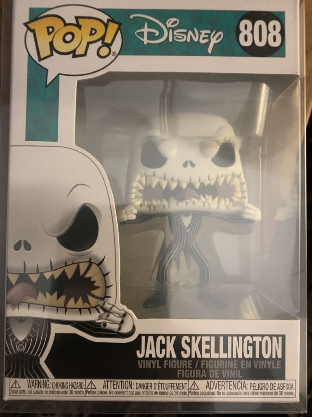 Jack Skellington - (the Nightmare Before Christmas) 808 Disney Funko Pop - The Nightmare Before Christmas vinyl figure collectible [Barcode 889698481823] - Main Image 2
