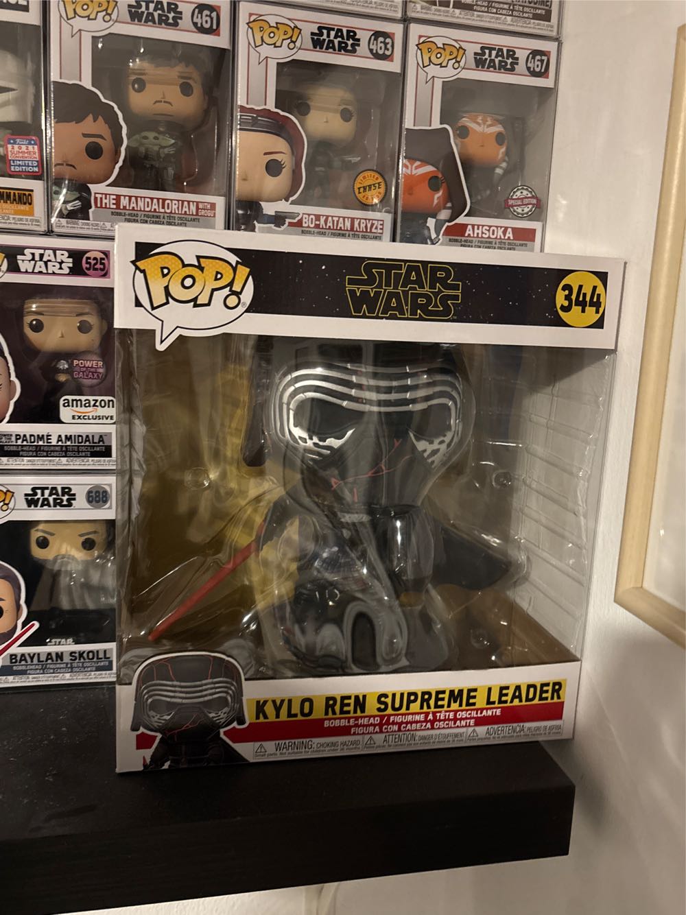 344 - 10” Kylo Ren (GITD)  vinyl figure collectible - Main Image 2