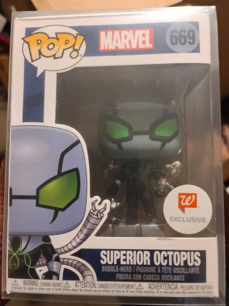 Superior Octopus Pop! 669 - Spider-Man vinyl figure collectible [Barcode 889698373340] - Main Image 2