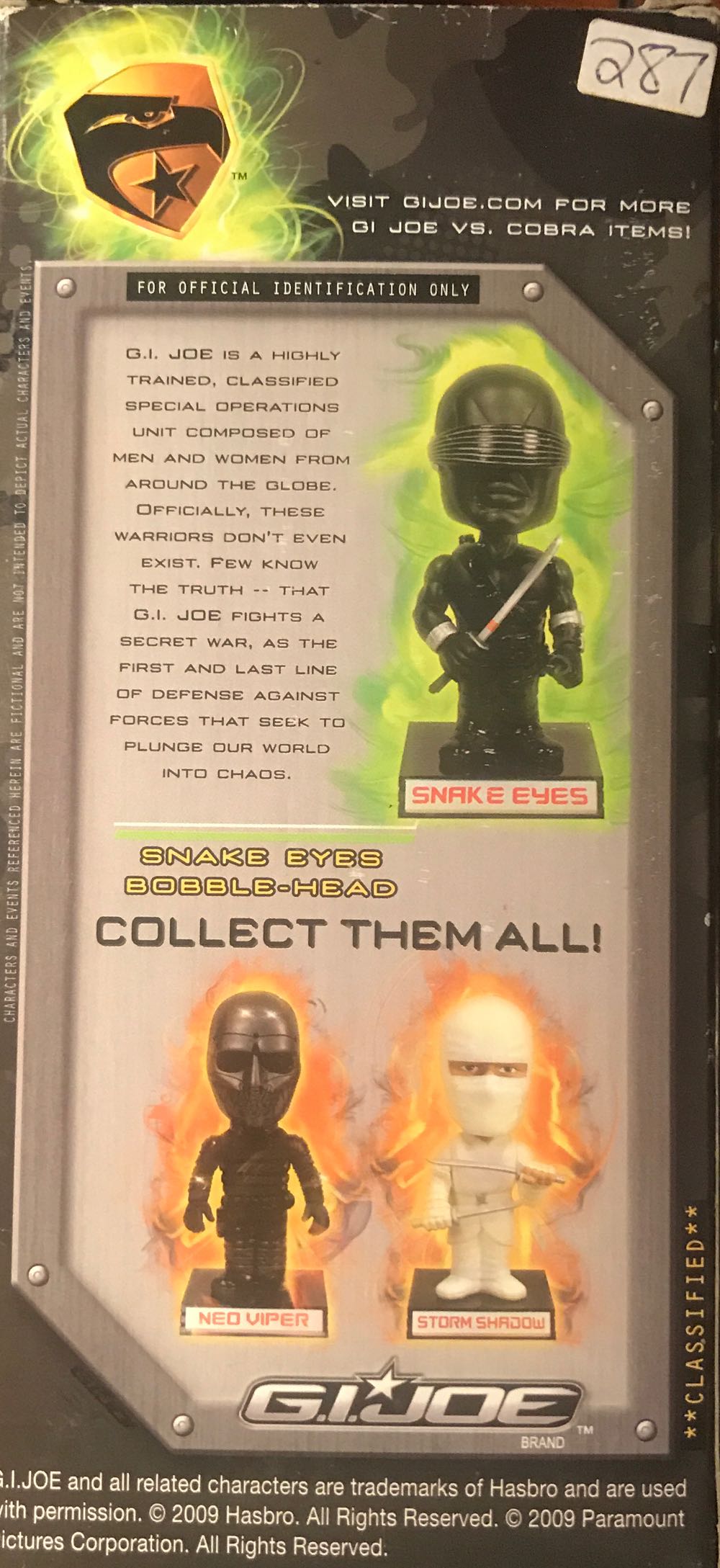 Gi Joe Snake Eye - G.I. Joe vinyl figure collectible - Main Image 2