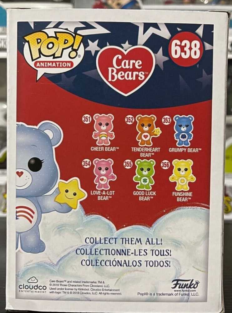 Care Bears -638- America Cares Bear - Funko vinyl figure collectible [Barcode 889698401951] - Main Image 4