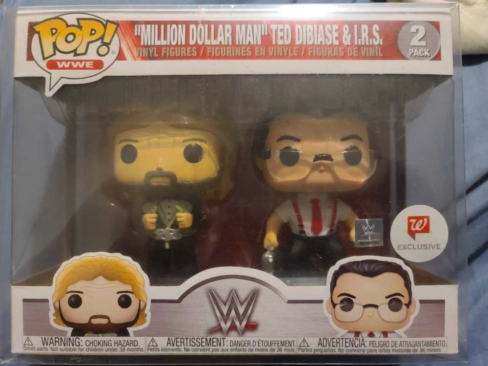 Million Dollar Man Ted Dibiase & I.R.S - WWE vinyl figure collectible [Barcode 889698211130] - Main Image 2