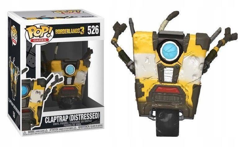 #526 Games: Borderlands 3: Claptrap (Distressed), #526 - Borderlands vinyl figure collectible [Barcode 889698442091] - Main Image 2