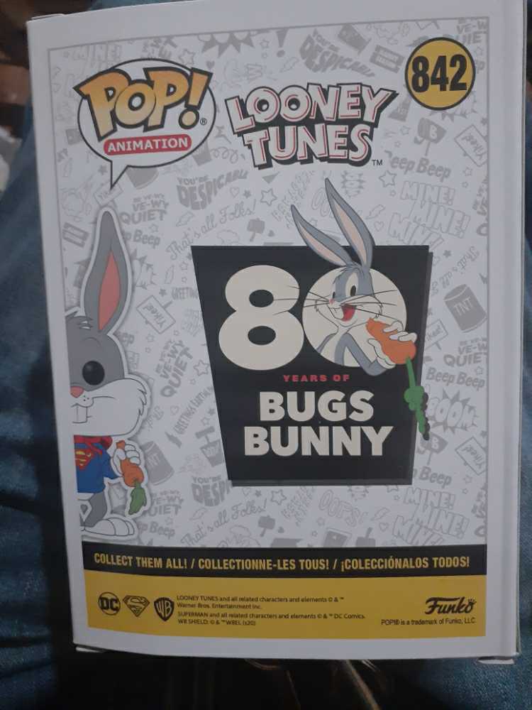 Funko Bugs Bunny As Superman - Looney Tunes vinyl figure collectible [Barcode 889698491631] - Main Image 2