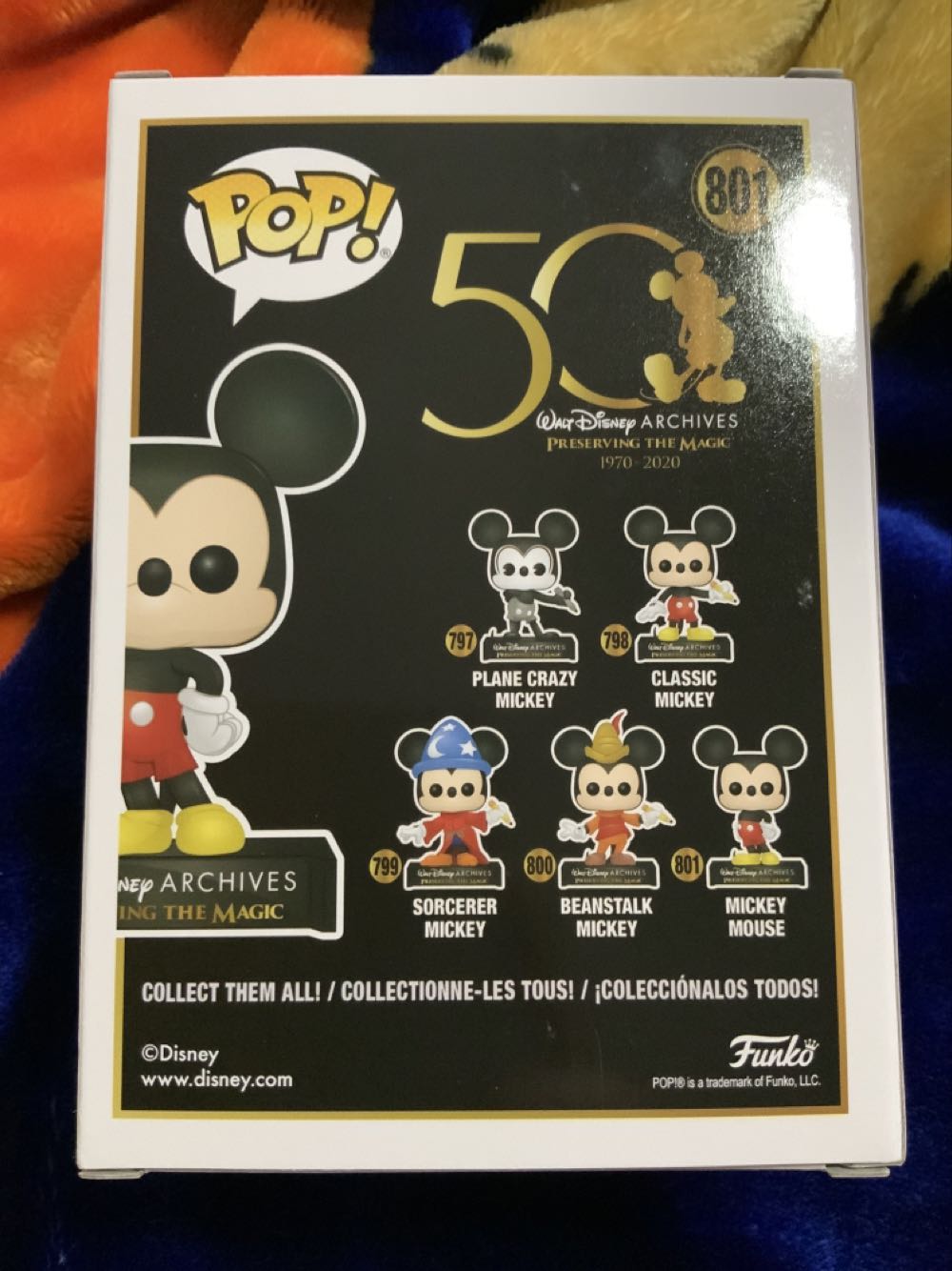 Mickey Mouse - 801  - Mickey Mouse - (disney) - 50th - Walt Disney Archives - Preserving The Magic - Funko - Disney vinyl figure collectible [Barcode 889698498937] - Main Image 2