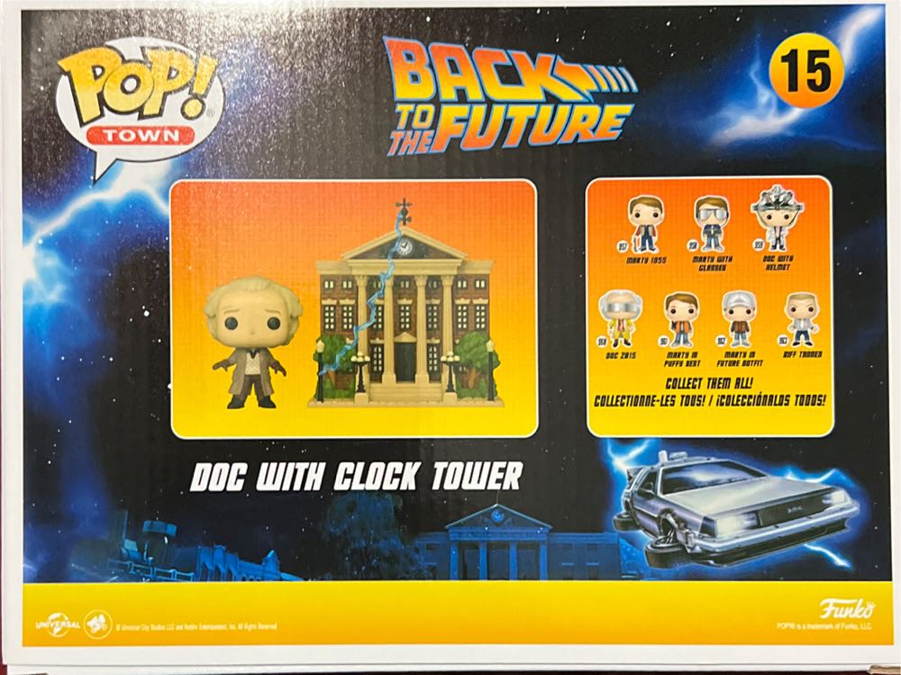 Doc with Clock Tower - Back to the Future vinyl figure collectible [Barcode 889698469104] - Main Image 4