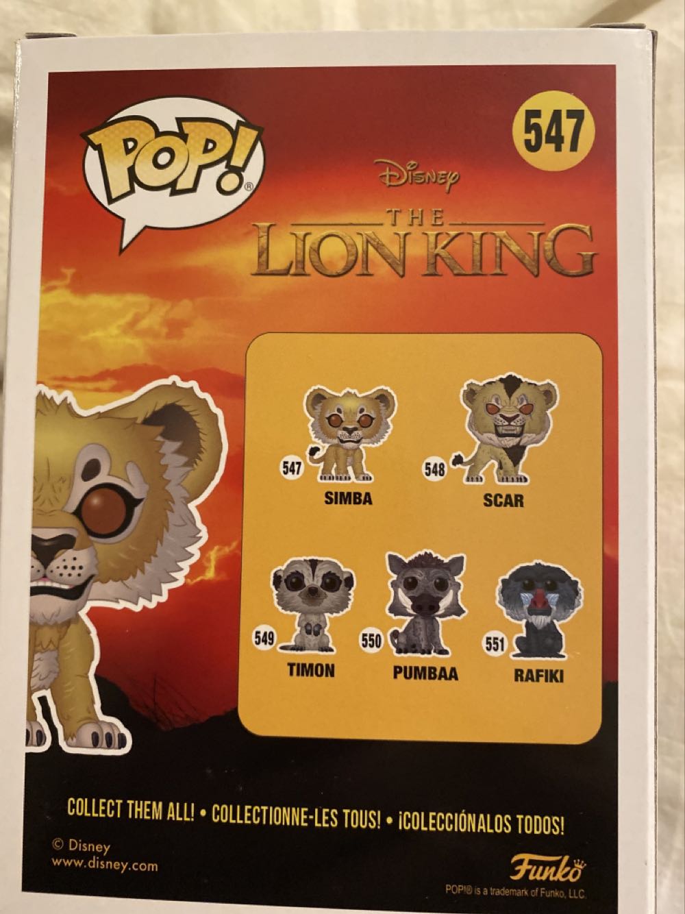 Simba - The Lion King vinyl figure collectible [Barcode 889698397049] - Main Image 2