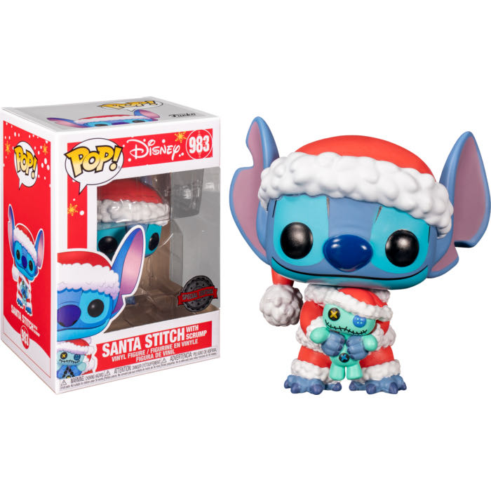 Stitch: Santa Stitch w/ Scrump (Holiday), #983 - Lilo and Stitch vinyl figure collectible [Barcode 889698522526] - Main Image 3