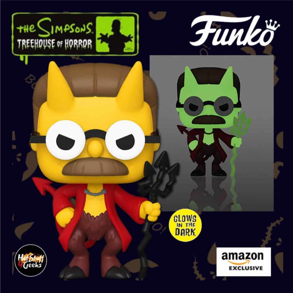 Devil Flanders (GiTD) - The Simpsons vinyl figure collectible [Barcode 889698513999] - Main Image 2