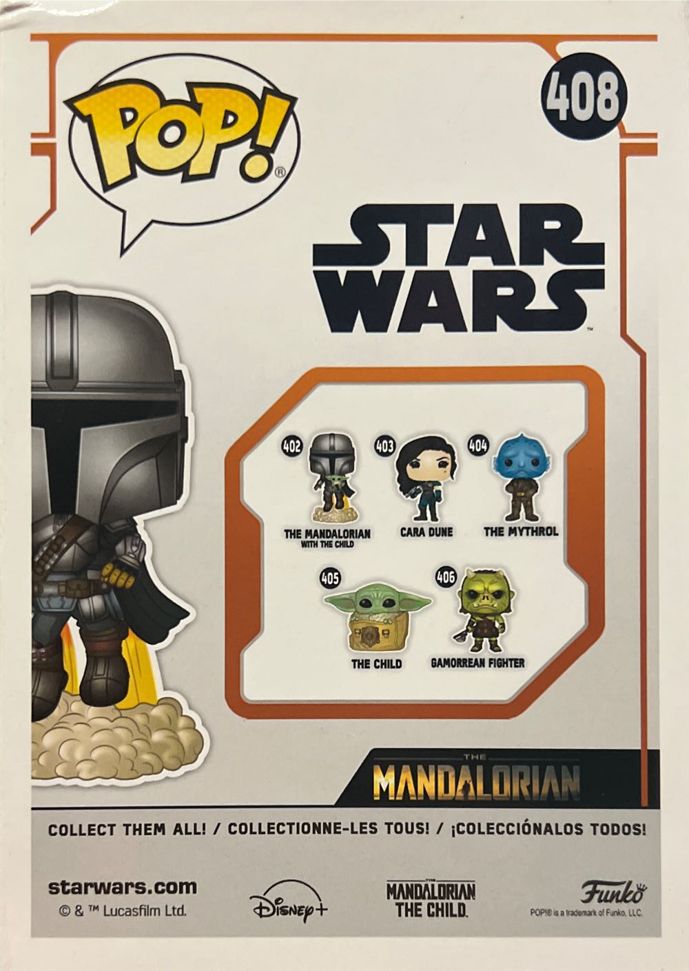 Mandalorian, #408 - Star Wars vinyl figure collectible [Barcode 889698514057] - Main Image 2