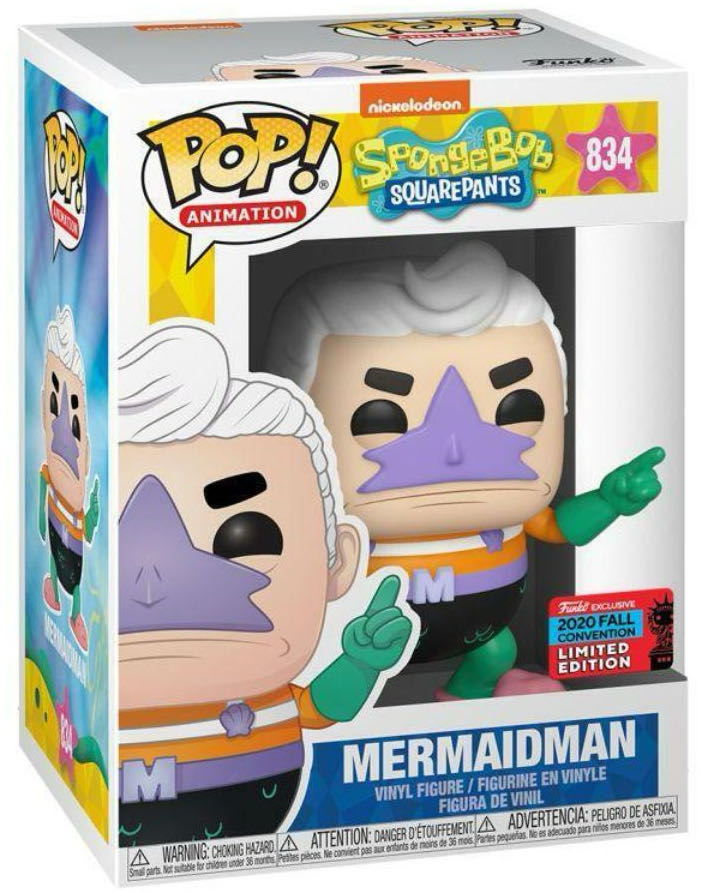 Mermaidman - SpongeBob SquarePants vinyl figure collectible [Barcode 889698489157] - Main Image 2