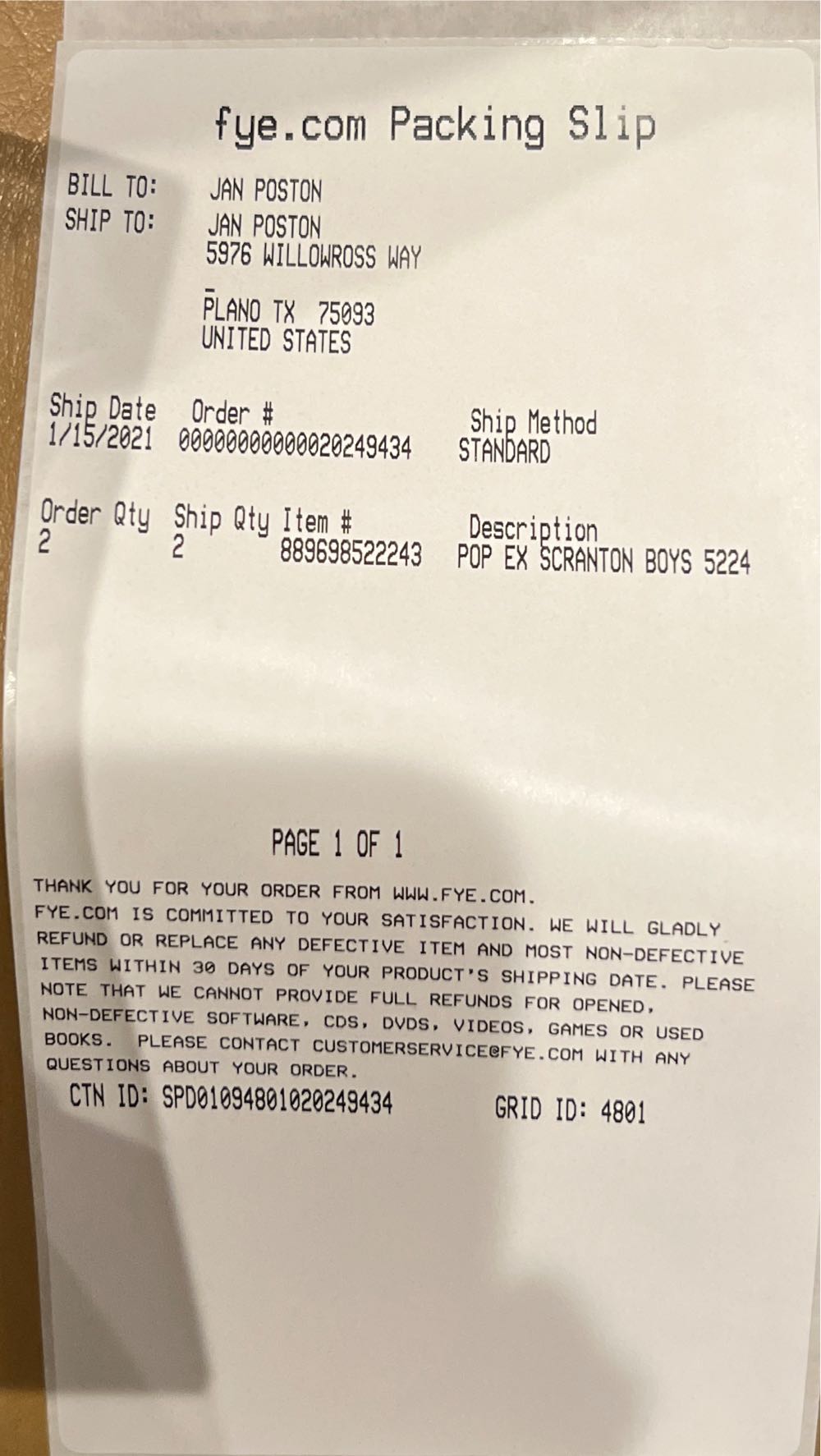 The Office: The Scranton Boys - Funko vinyl figure collectible [Barcode 889698522243] - Main Image 3