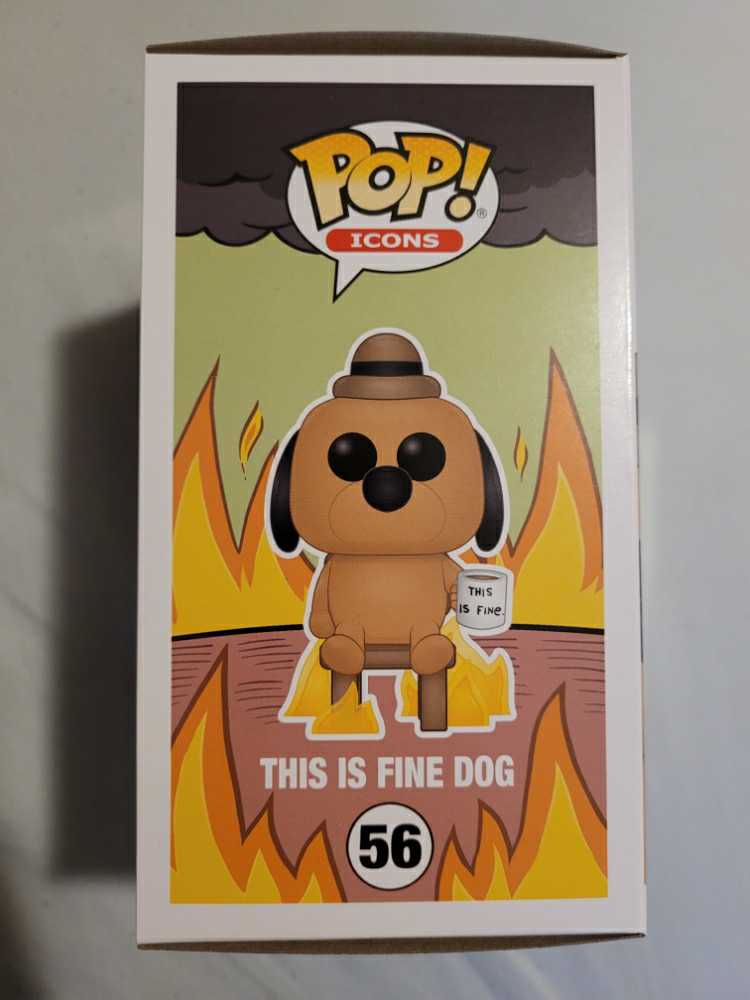 This Is Fine Dog - Ad Icons vinyl figure collectible [Barcode 889698528511] - Main Image 3