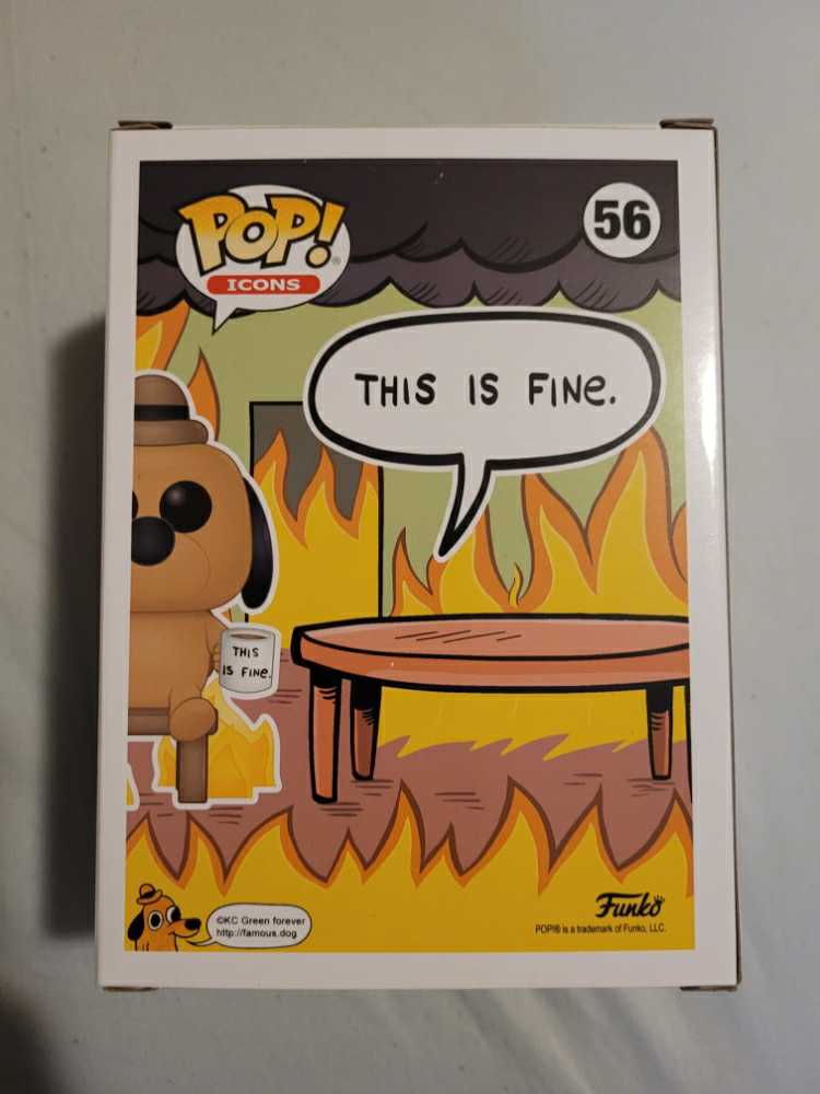 This Is Fine Dog - Ad Icons vinyl figure collectible [Barcode 889698528511] - Main Image 4