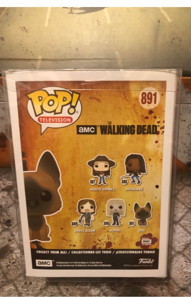 Walking Dead Dog Flocked - The Walking Dead vinyl figure collectible [Barcode 889698444859] - Main Image 2