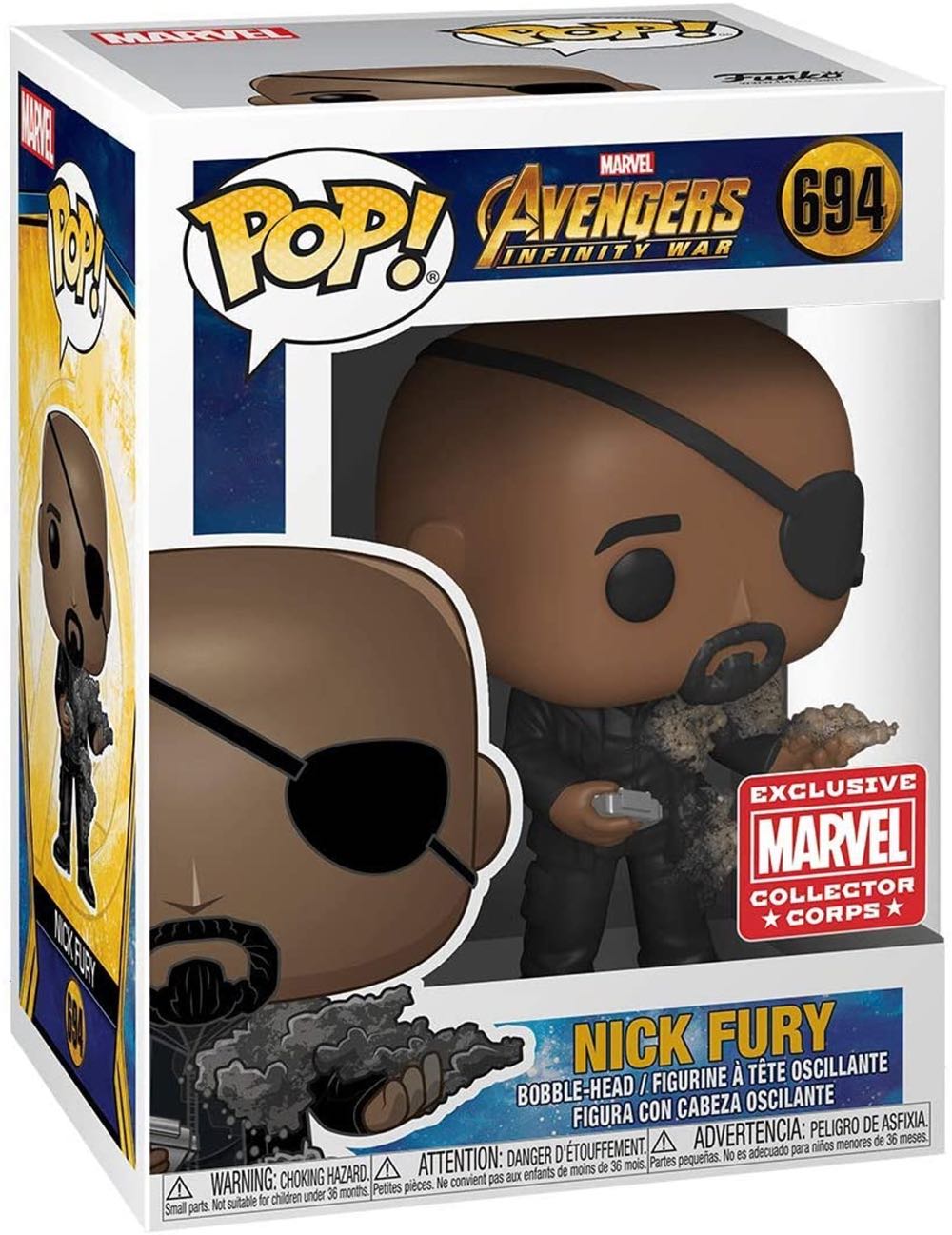 Nick Fury - Marvel Universe vinyl figure collectible [Barcode 889698541381] - Main Image 3