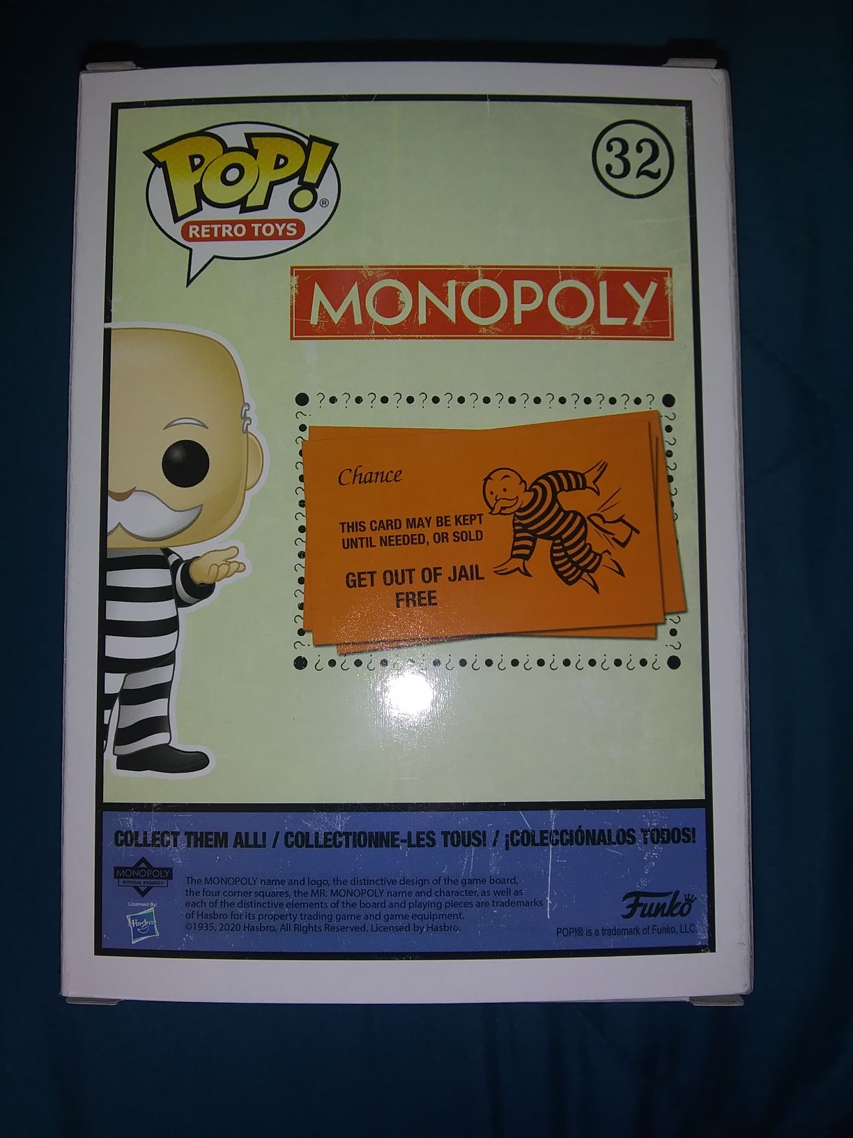 Mr. Monopoly (In Jail) - Monopoly vinyl figure collectible [Barcode 889698518987] - Main Image 2